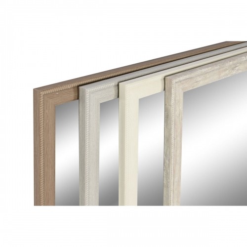 Wall mirror Home ESPRIT White Brown Beige Grey Cream Crystal polystyrene 66 x 2 x 92 cm (4 Units) image 5