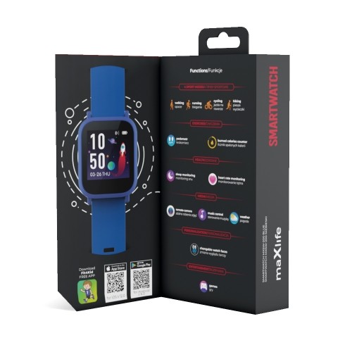 Maxlife smartwatch Kids MXSW-200 blue image 5