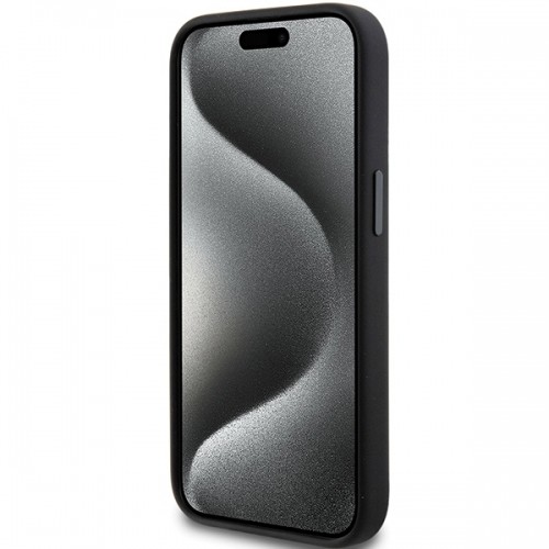 Karl Lagerfeld KLHCP15SSMHCNPK iPhone 15 6.1" czarny|black Silicone Choupette Metal Pin image 5