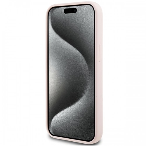 Karl Lagerfeld KLHCP15SSKSBMCP iPhone 15 6.1" różowy|pink hardcase Silicone Karl Script image 5