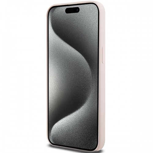 Karl Lagerfeld KLHCP15LSKSBMCP iPhone 15 Pro 6.1" różowy|pink hardcase Silicone Karl Script image 5