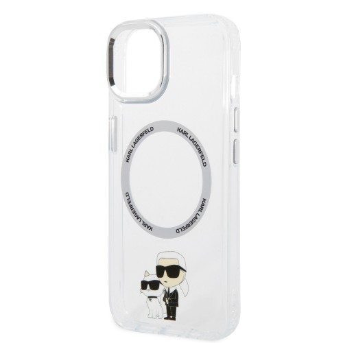 Karl Lagerfeld IML Karl and Choupette NFT MagSafe Case for iPhone 15 Transparent image 5