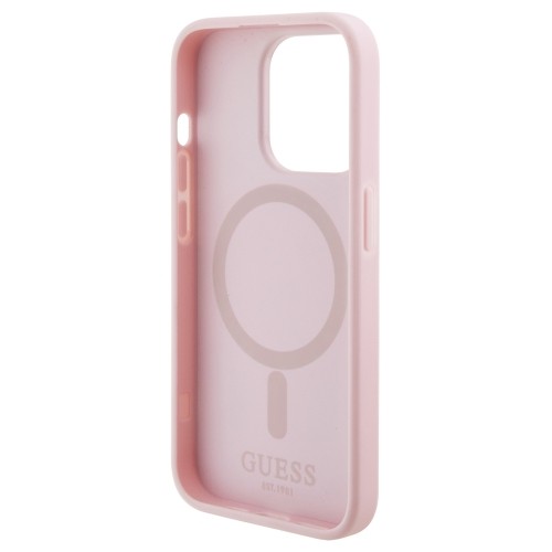 Guess PU G Cube MagSafe Case for iPhone 15 Pro Max Pink image 5