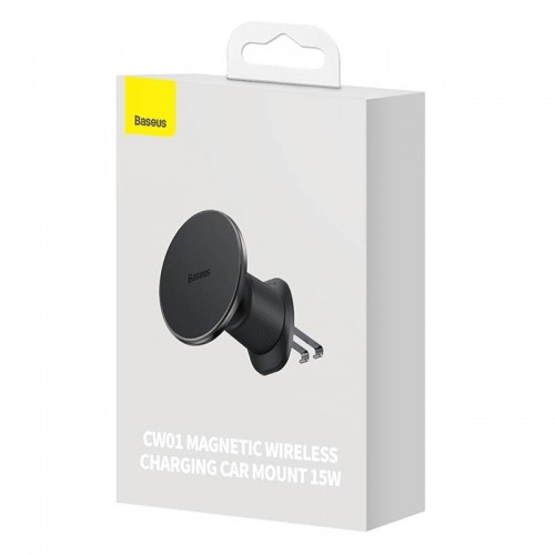 magnetic Car Phone Holder Baseus with wireless charging CW01 (Black) image 5