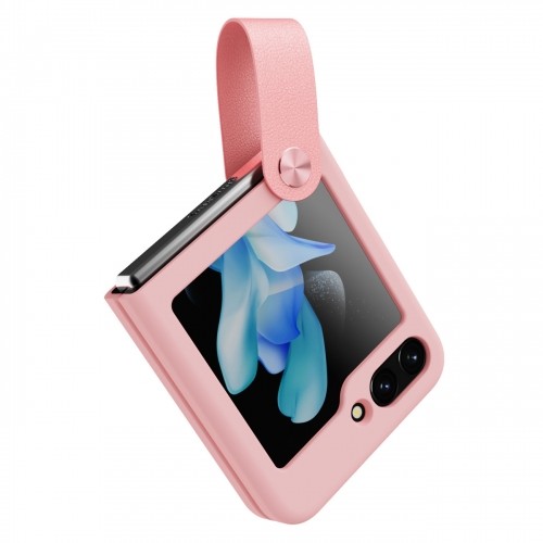 Nillkin Flex Flip Case with Hanger and Stand for Samsung Galaxy Z Flip 5 - Peach image 5