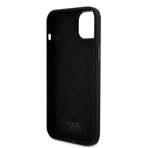 Karl Lagerfeld Liquid Silicone Ikonik NFT Case for iPhone 15 Plus Black image 5