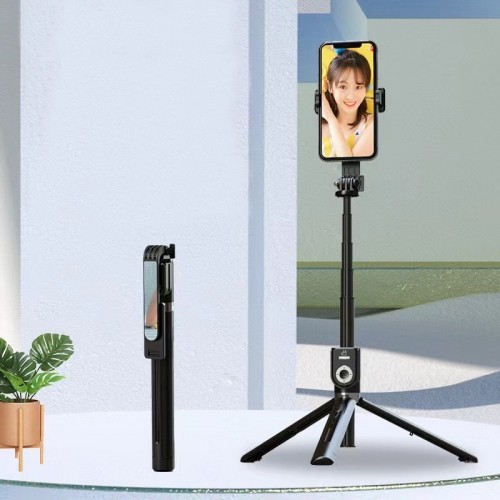 OEM Selfie Stick - with detachable bluetooth remote control and tripod - P81 1,6 metres BLACK image 5