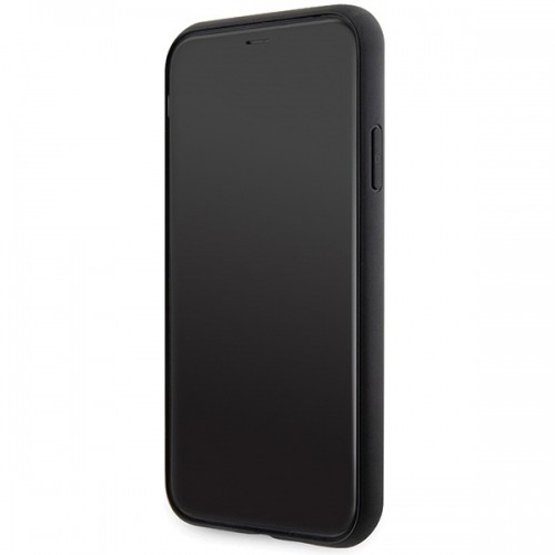 Guess GUHCN61PS4DGPK iPhone 11 | Xr 6.1" czarny|black hardcase Strass Metal Logo image 5