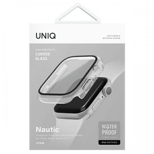 UNIQ etui Nautic Apple Watch Series 7|8 45mm przezroczysty|dave clear image 5