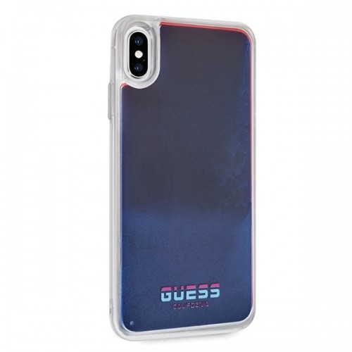 Guess GUHCI65GLCRE iPhone Xs Max czerwo ny|red hard case California Glow in the dark image 5