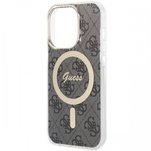 Guess 4G IML MagSafe Compatible Case for iPhone 14 Pro Black image 5