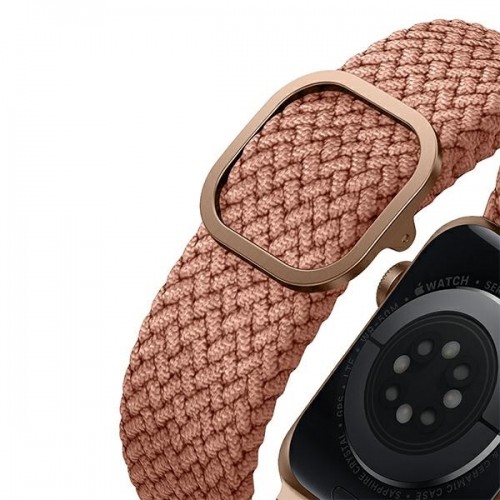 UNIQ pasek Aspen Apple Watch 44|42|45|49 mm Series 4|5|6|7|8|SE|SE2|Ultra Braided różowy|grapefruit pink image 5
