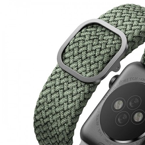 UNIQ pasek Aspen Apple Watch 40|38|41mm Series 4|5|6|7|8|SE|SE2 Braided zielony|cypress green image 5