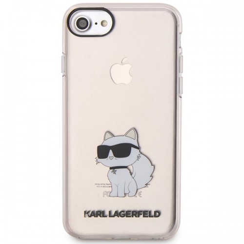 Karl Lagerfeld KLHCI8HNCHTCP iPhone 7|8| SE 2020 | SE 2022 różowy|pink hardcase Ikonik Choupette image 5
