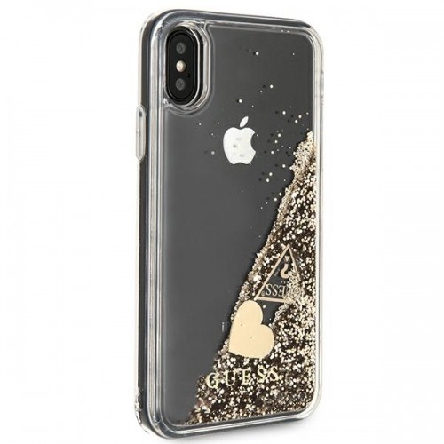 Guess GUOHCPXGLHFLGO iPhone X|Xs gold|złoty hard case Glitter Charms image 5