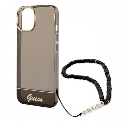 Guess GUHCP14MHGCOHK iPhone 14 Plus 6,7" czarny|black hardcase Translucent Pearl Strap image 5