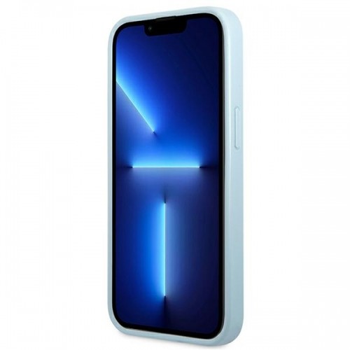 Guess GUHCP13MPS4MB iPhone 13 6,1" niebieski|blue hardcase Saffiano 4G Small Metal Logo image 5