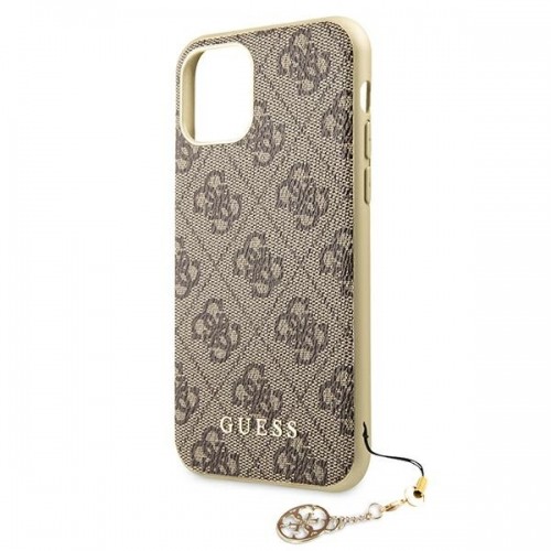 Guess GUHCN61GF4GBR iPhone 11 6,1" | Xr brown|brązowy hard case 4G Charms Collection image 5