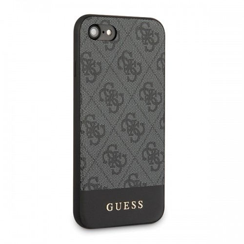 Guess GUHCI8G4GLGR iPhone 7|8|SE 2020 |SE 2022 szary|grey hardcase 4G Stripe Collection image 5