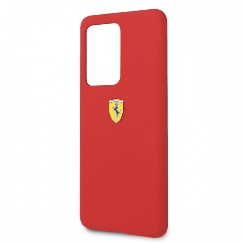 Ferrari Hardcase FESSIHCS69RE S20 Ultra G988 czerwony|red Silicone image 5