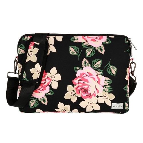 OEM Wonder Sleeve Laptop 15-16 inches black and roses image 5