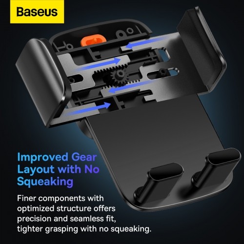 Baseus Easy Control Clamp Car Holder with suction cup (black) image 5