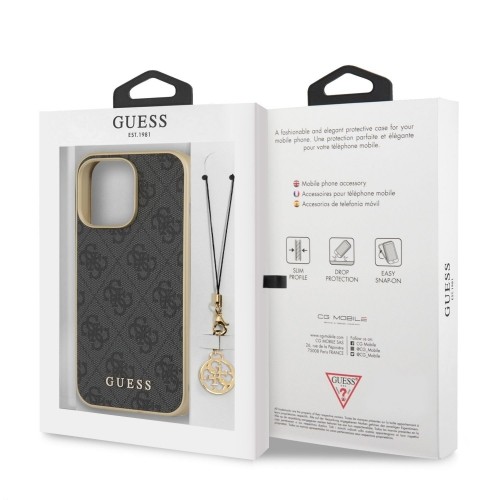 Guess 4G Charms Case for iPhone 13 Pro Max Grey image 5