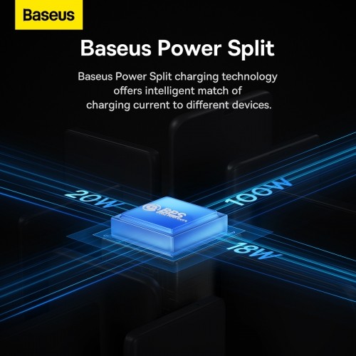 OEM Baseus Flash Series II USB Type C | USB Type A cable - USB Type C | Lightning | micro USB 100 W 1.5 m black (CASS030201) image 5