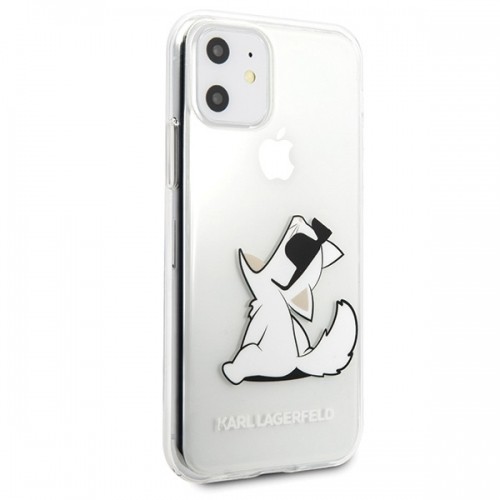 Karl Lagerfeld KLHCN61CFNRC Fun Choupette aizsargapvalks Apple iPhone 11 caurspīdīgs image 5