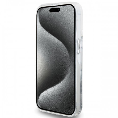 Hello Kitty HKHCP14XLIKHET iPhone 14 Pro Max 6.7" srebrny|silver hardcase Liquid Glitter Charms Kitty Head image 5