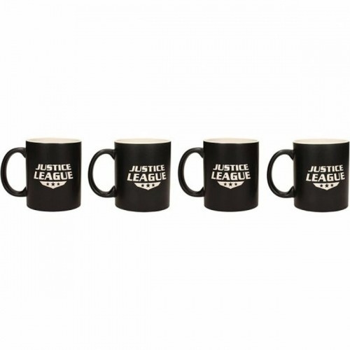 Set of Mugs SD Toys Universo DC Black (4 Pieces) image 5