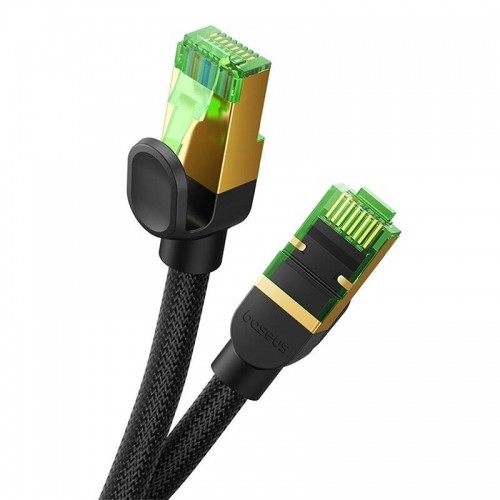 Braided network cable cat.8 Baseus Ethernet RJ45, 40Gbps, 20m (black) image 5