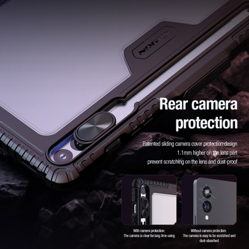 Nillkin Bumper PRO Protective Stand Case Multi-angle for Samsung Galaxy Tab S9+ Black image 5