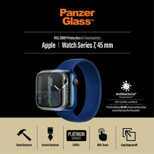 PanzerGlass Full Body tempered glass + case for Apple Watch 7 | 8 (45mm) clear image 5