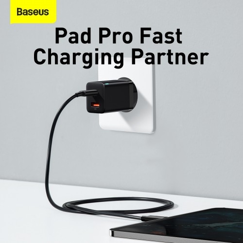 OEM Baseus Super Si Pro Quick Charger USB + USB-C 30W (black) image 5