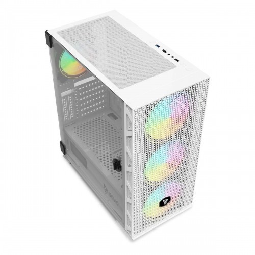 ATX Semi-tower Box Savio RAPTOR WHITE X1 Black Multicolour image 5