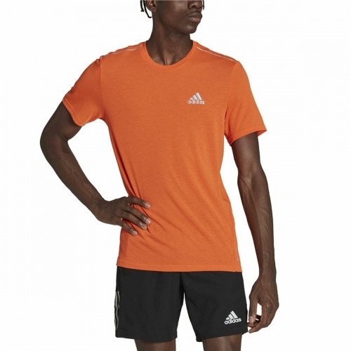 Vīriešu Krekls ar Īsām Piedurknēm Adidas X-City Oranžs image 5