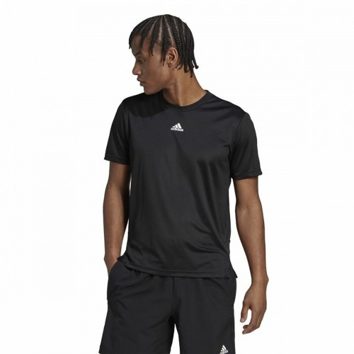 Футболка с коротким рукавом мужская Adidas Aeroready HIIT Back Чёрный image 5