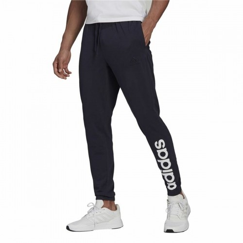 Adult's Tracksuit Bottoms Adidas Essentials Single Jersey Tapered Blue Men image 5