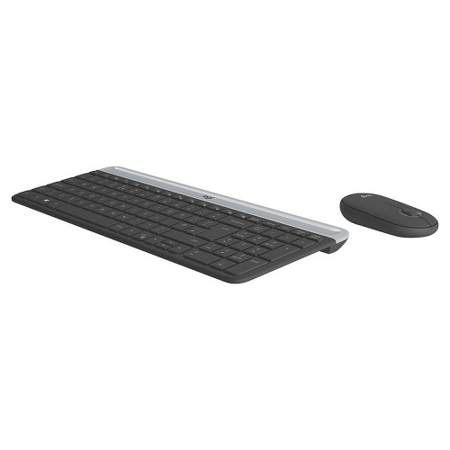 Klaviatūra un Pele Logitech 920-009190 Melns Pelēks Francūzis AZERTY image 5