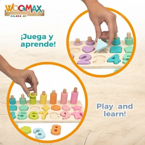 Child's Wooden Puzzle Woomax Shapes Numbers + 3 years (6 Units) image 5