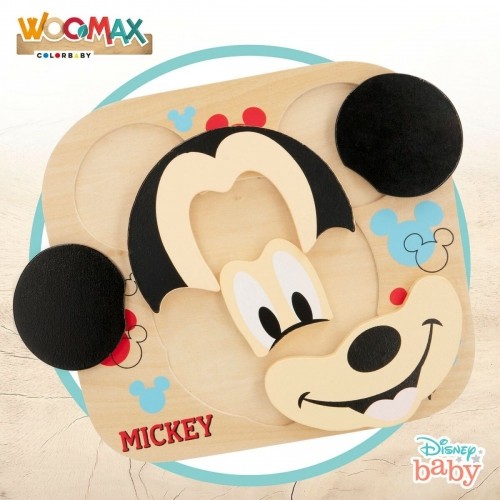 Koka Puzle Bērniem Disney Mickey Mouse + 12 mēneši 6 Daudzums (12 gb.) image 5