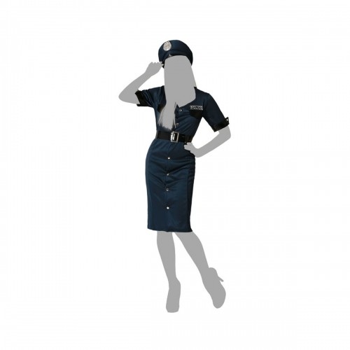 Costume for Adults Blue Police Officer Lady image 5