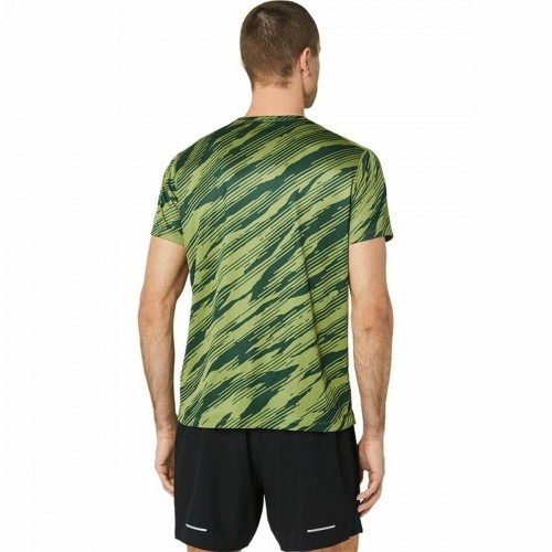 Футболка с коротким рукавом мужская Asics Core All Over Print Ss  Зеленый image 5