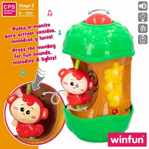 Interactive Toy for Babies Winfun Monkey 11,5 x 20,5 x 11,5 cm (6 Units) image 5