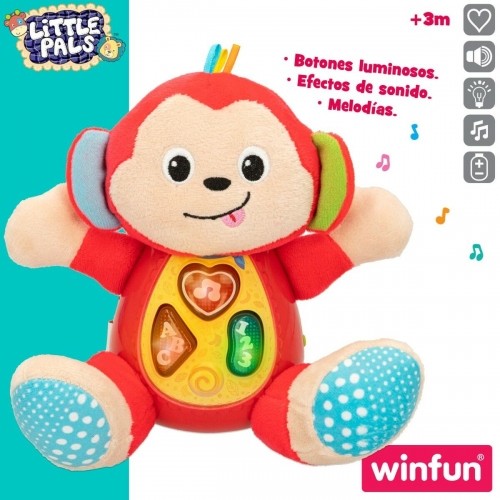 Плюшевая игрушка, издающая звуки Winfun Обезьяна 18 x 20,5 x 12,5 cm (6 штук) image 5