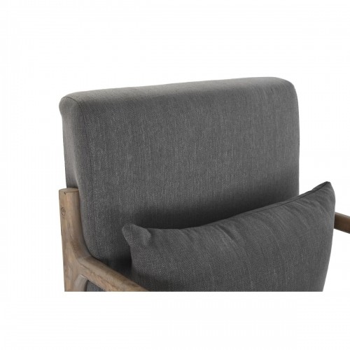Кресло-качалка DKD Home Decor Натуральный Темно-серый полиэстер древесина каучукового дерева Sixties 66 x 85 x 81 cm image 5