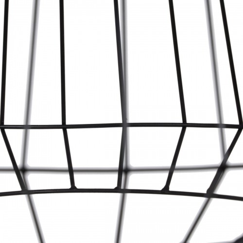 Bigbuy Home griestu gaismas Melns Dabisks Koks Dzelzs 220-240 V 36 x 36 cm image 5
