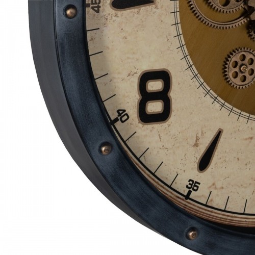 Bigbuy Home Настенное часы Чёрный Позолоченный Стеклянный Железо 72 x 9 x 72 cm (3 штук) image 5