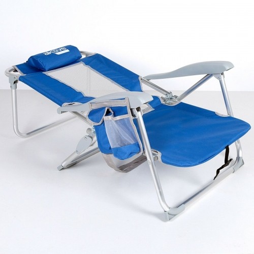 Beach Chair Aktive Blue White 49 x 78 x 56 cm (2 Units) image 5